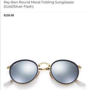 Rayban folding round sunglasses